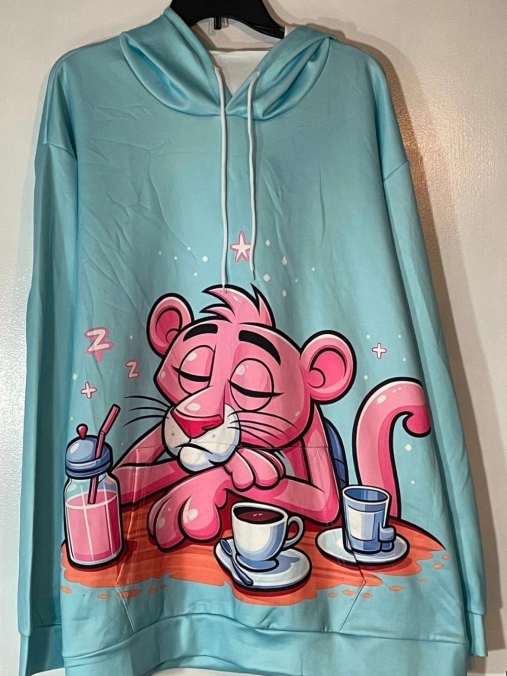BNIP Pink Panther Blue/Pink Fleece Pullover